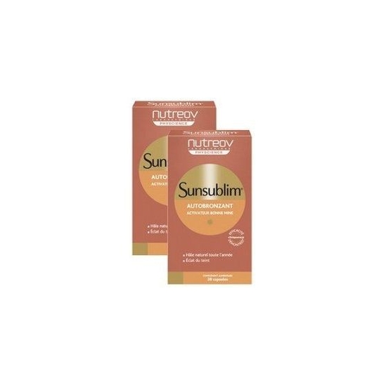 Nutreov sunsublim autobronzant duo 28 capsules