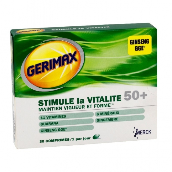 Gerimax vitalité 50+ 30 comprimés