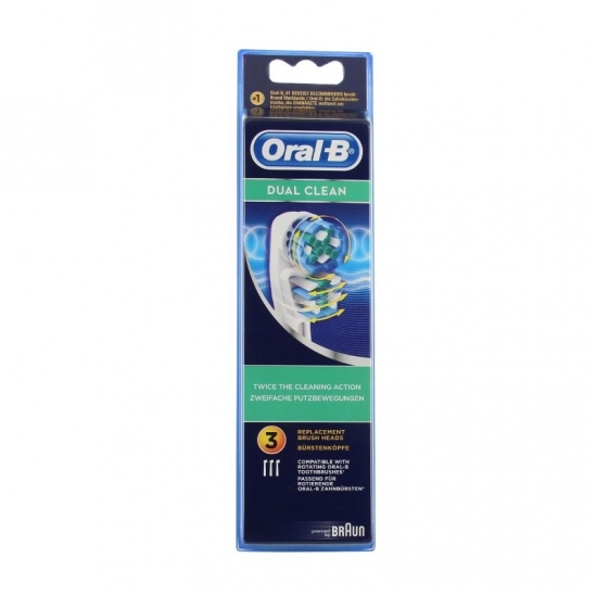 Oral b dual clean EB417 x3 têtes