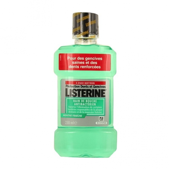 Listerine bain de bouche anti-bactérien fluor 250ml