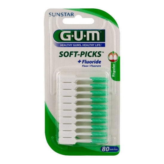 Gum Soft Picks + Fluoride Fluor x80 Regular