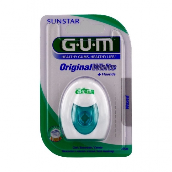 GUM original white 2040 fil dentaire ciré 30m