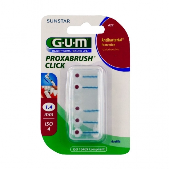 Gum Brossettes interdentaires proxabrush 1.4mm x6