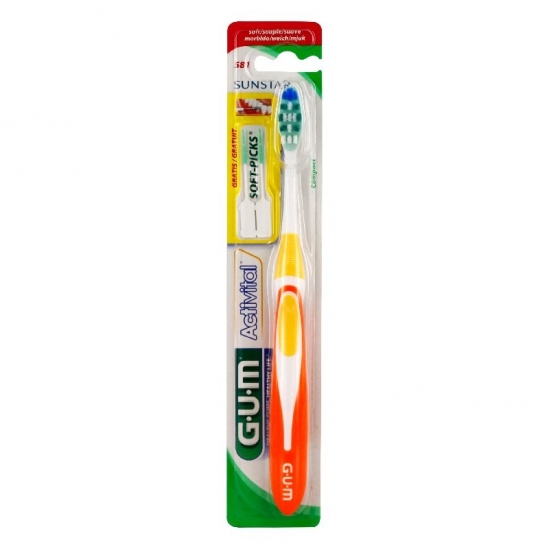 Gum activital brosse à dents souple compacte 581