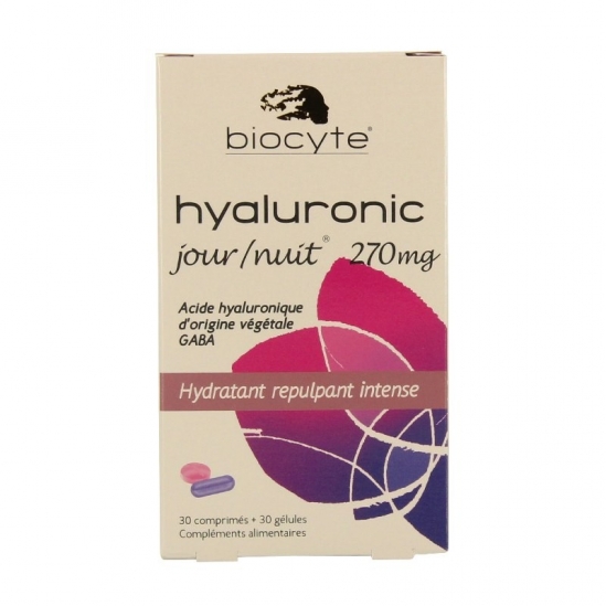 Biocyte hyaluronic jour nuit 270 mg 30 comprimés + 30 gélules