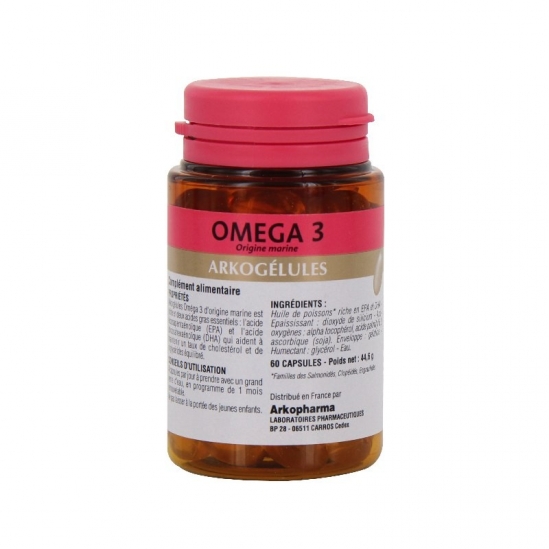 Arkopharma Arkogelules Omega 3 60 capsules