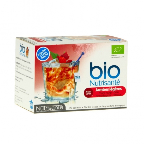 Nutrisanté Infusion Bio Froide Jambes Légères 20 Sachets