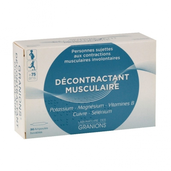 Granion décontractant musculaire 30 ampoules buvables de 2ml