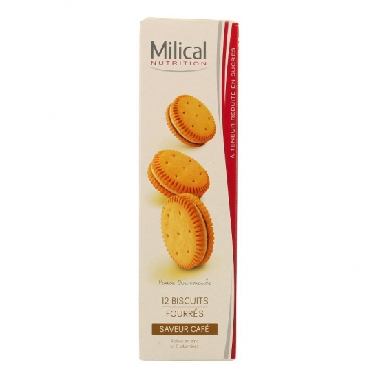 Milical nutrition saveur café 12 biscuits