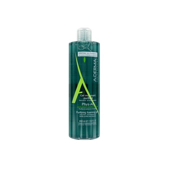 Aderma Phys-AC gel moussant purifiant 400ml