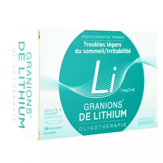 Ea Pharma Granions de Lithium 30 ampoules