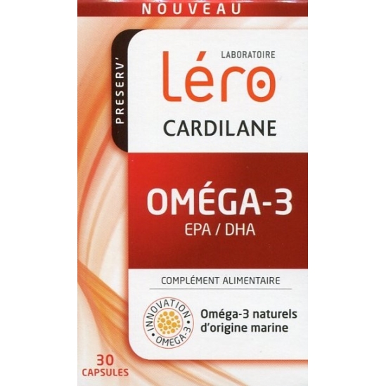 Léro Cardilane Oméga 3 EPA/DHA 30 capsules