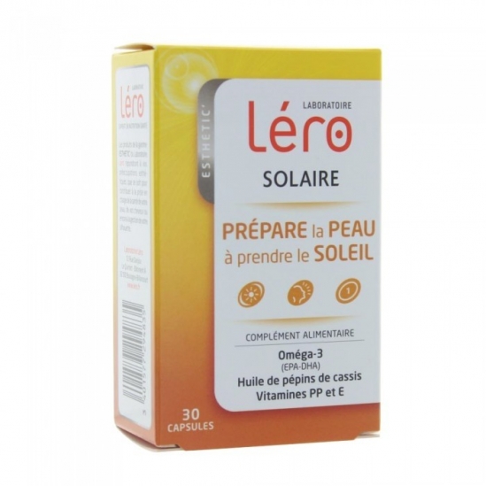 Léro solaire prépare la peau au soleil 30 capsules