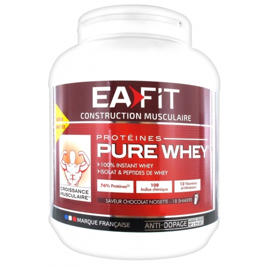 Eafit Pure Whey Saveur Choco-Noisette Croissance Musculaire Maxi 750 g