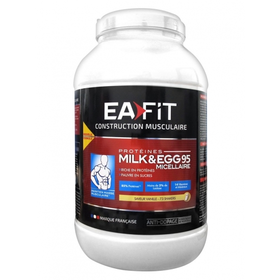 EAFIT MILK AND EGGS 95 MICEL VANILLE 2,2K