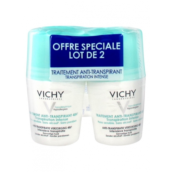 Vichy Déodorant Anti-Transpirant Bille 48H 2x50ml