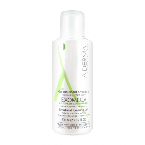 Aderma Exomega Gel Moussant Emollient 200 ml