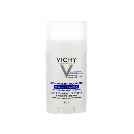 Vichy Déodorant 24H Sans Sels d'Aluminium Peaux Sensibles ou Epilées Stick 40ml