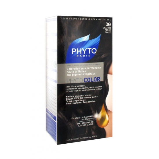 Phyto Color Coloration Soin Permanente Haute Brillance aux Pigments Végétaux marron chocolat