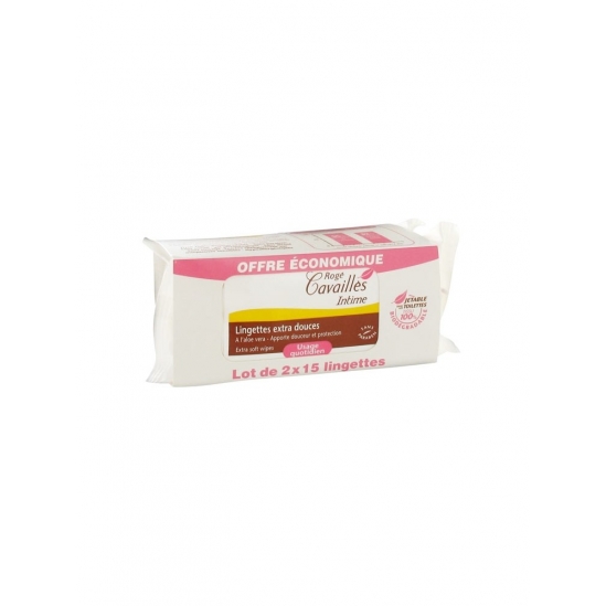 Rogé Cavaillès Lingettes Protectrices Lot de 2x15 Lingettes