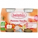 Babybio pomme vanille 2x130g