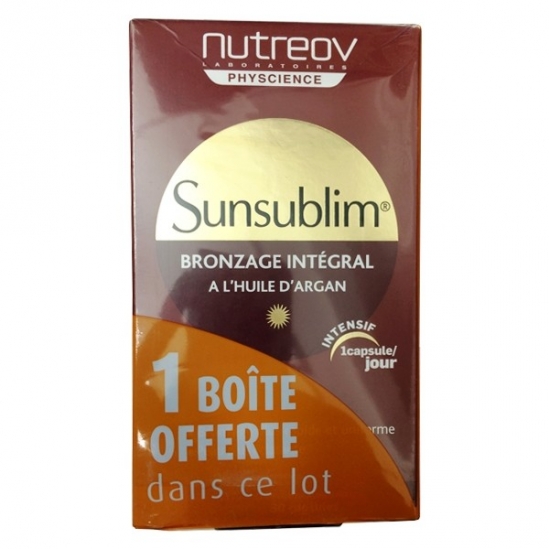 Nutréov sunsublim bronzage intégral hydratant trio 30 capsules