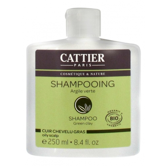 Cattier Shampooing Cuir Chevelu Gras Argile Verte 250 ml