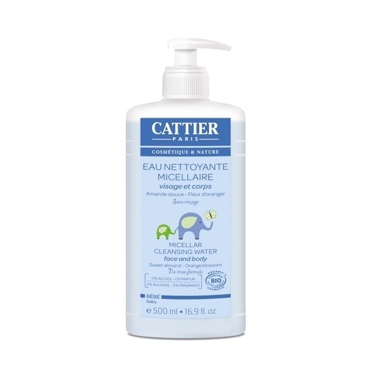 Cattier bébé eau nettoyante micellaire 500ml