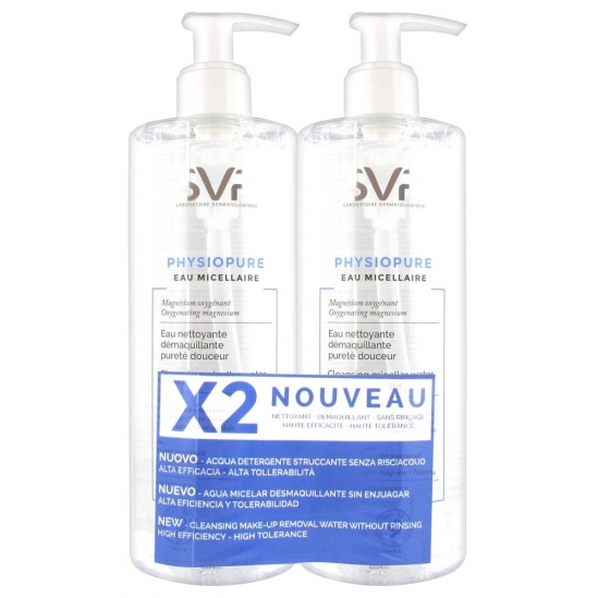 SVR Physiopure Eau Micellaire Nettoyante 2 x 400 ml