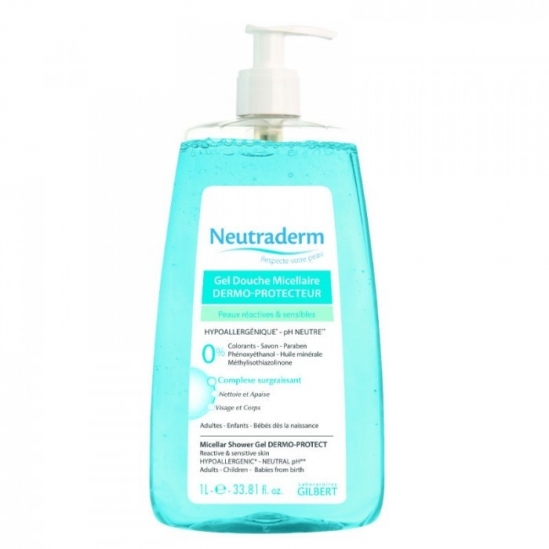 Neutraderm gel douche micellaire dermo-protecteur 1L