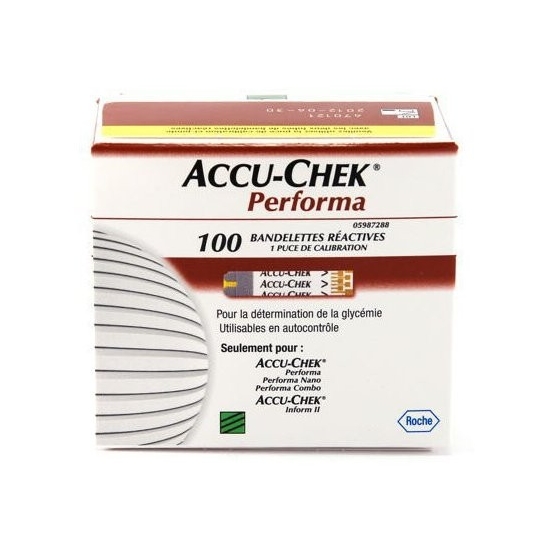 Accu Chek Performa bandelettes réactives x100