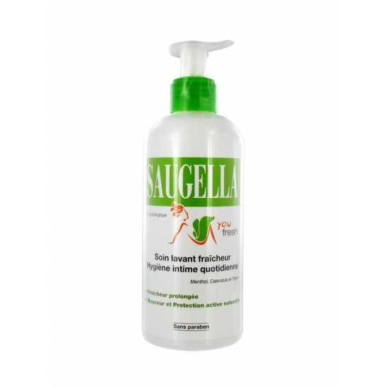 Saugella You Fresh Soin Lavant Fraîcheur Hygiène Intime Quotidienne 200ml