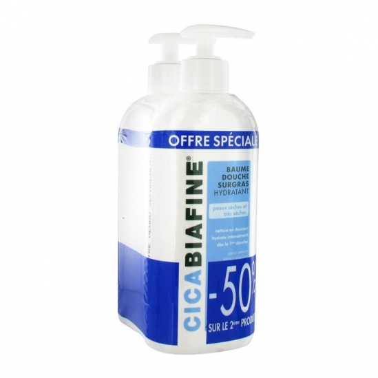 CicaBiafine Baume Douche Surgras 2 x 400 ml