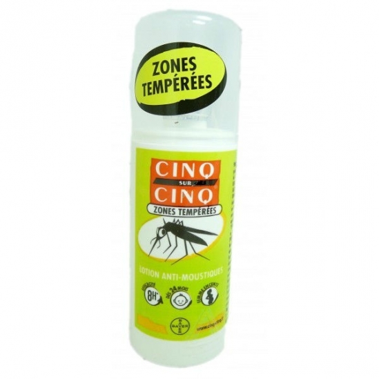 Cinq sur Cinq zones tempérées spray anti moustiques 100ml