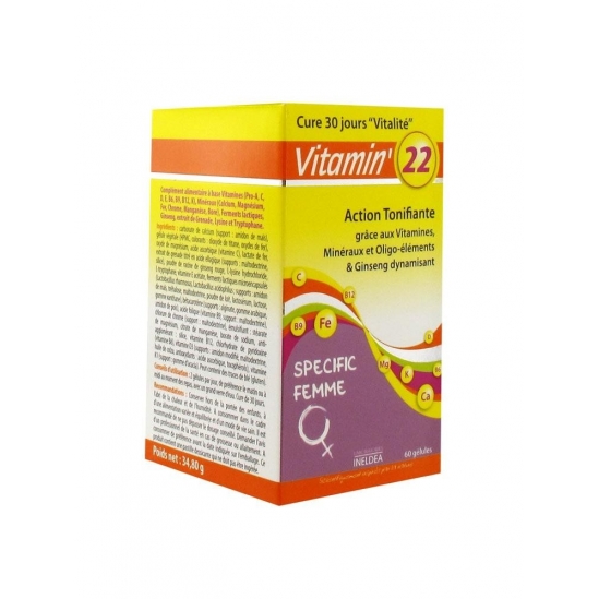 Ineldea Vitamin'22 Specific Femme 60 Gélules