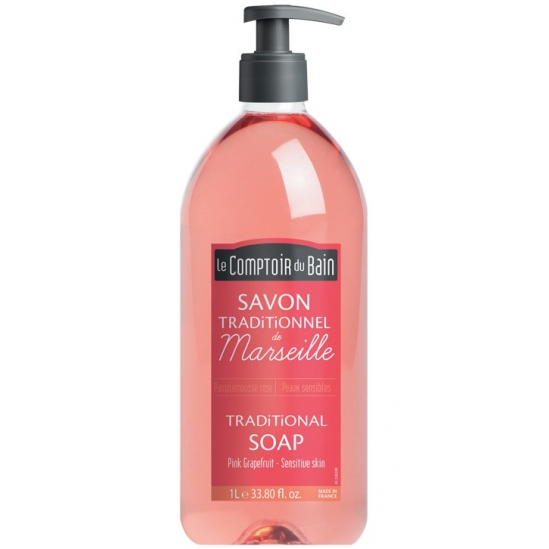 Le comptoir du bain savon de Marseille pamplemousse 1 L