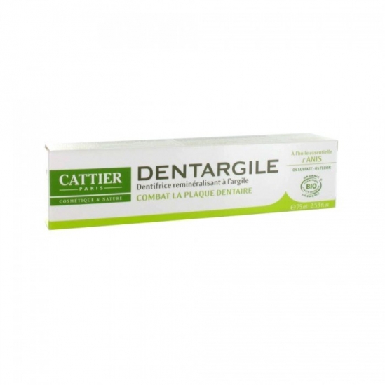 Cattier dentargile dentifrice anis 75 ml