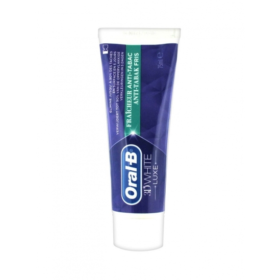 Oral B  3D White Luxe Fraicheur Anti-Tabac 75ml