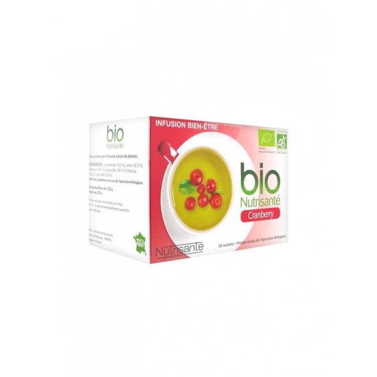 Nutrisanté Infusion Bio Cranberry 20 Sachets