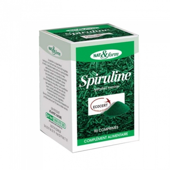 Nat&form spiruline bio 90 comprimés