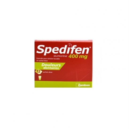 Spedifen 400mg granulés pour solution buvable 12 sachets doses