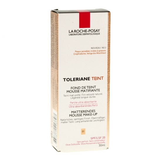 Toleriane teint mousse matifiante 01 ivoire 30ml