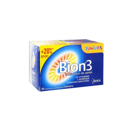 Bion 3 junior framboise 30 comprimés + 7 comprimés offerts