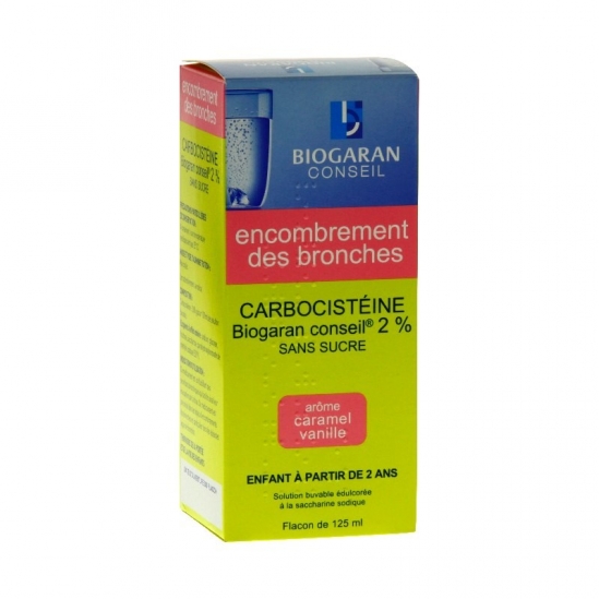 Biogaran Conseil Carbocisteine 2% sans sucre 125 ml