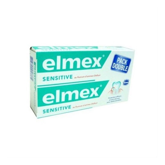 Elmex sensitive dent duo vert 2 x 75ml