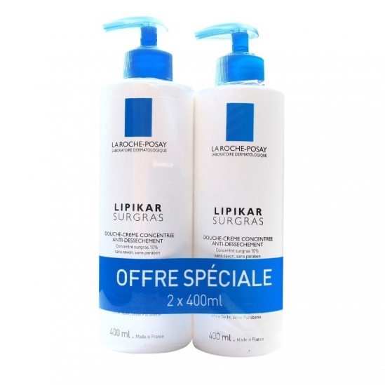 La Roche Posay Lipikar Surgras Savon Liquide 2 x 400ml