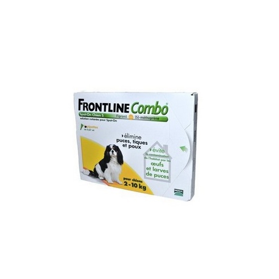 Mérial Frontline Combo Chien 2-10kg S 4 Pipettes