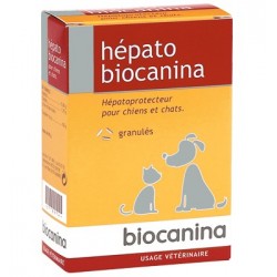 Biocanina hépato granulés pour protection et stimulation du foie des chiens et chats 80g