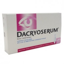 Dacryoserum Solution Pour Lavage Ophtalmique 20 Récipients Unidoses de 5ml