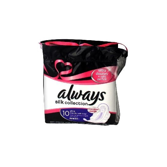 Always Silk Collection 10 Ultra Long Plus